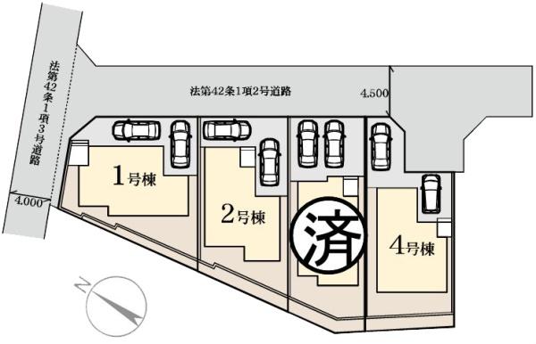 【4号棟】保土ケ谷区新築戸建2台駐車可WIC