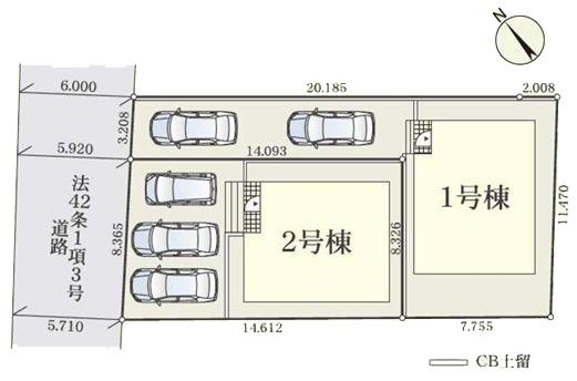 【2号棟】旭区新築戸建3台駐車可LDK18帖クワイエ