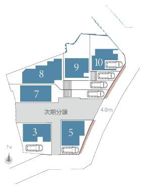 【3号棟】港南区新築戸建リビングイン階段都市ガス