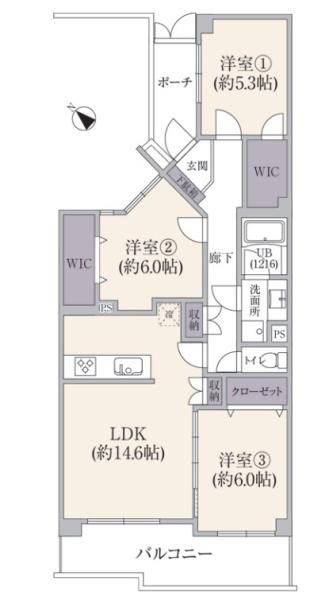 コスモ青葉台ウエストヒルズＢ棟【#リフォーム#WIC】