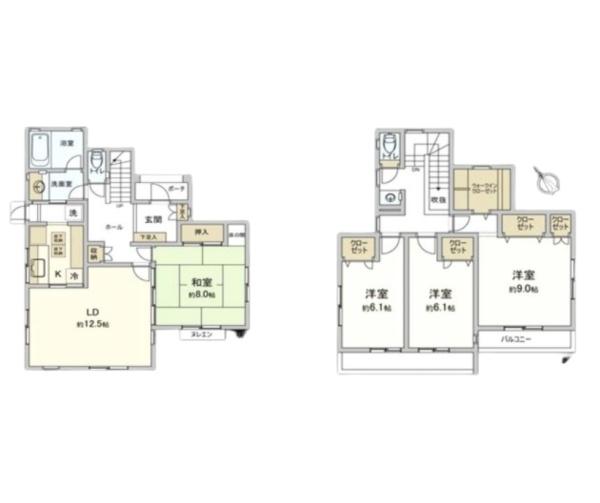 泉区中古戸建　リフォーム　前面道路8ｍ　都市ガス