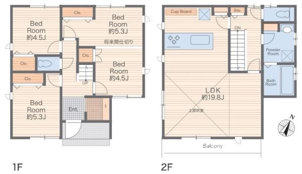 【1号棟】多摩区新築戸建南道路カップボード