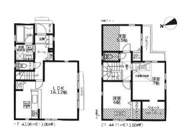 【1号棟】相模原市南区新築戸建#パントリー#南西BL