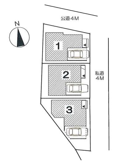 【1号棟】鶴見区新築戸建ビルトイン車庫角地浄水器