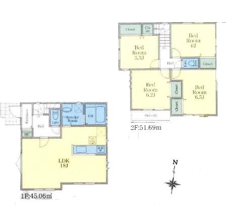 【B号棟】鶴見区新築戸建日当たり◎LDK18帖