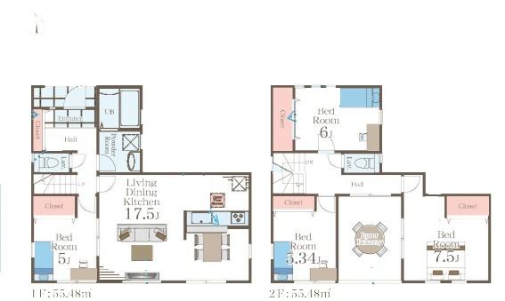 【1号棟】栄区新築戸建カウンターキッチン