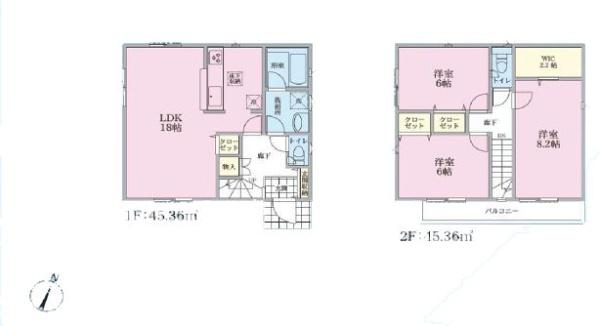 【4号棟】保土ケ谷区新築戸建対面キッチンLDK18帖