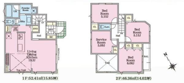【3号棟】泉区新築戸建角地SICLDK19帖