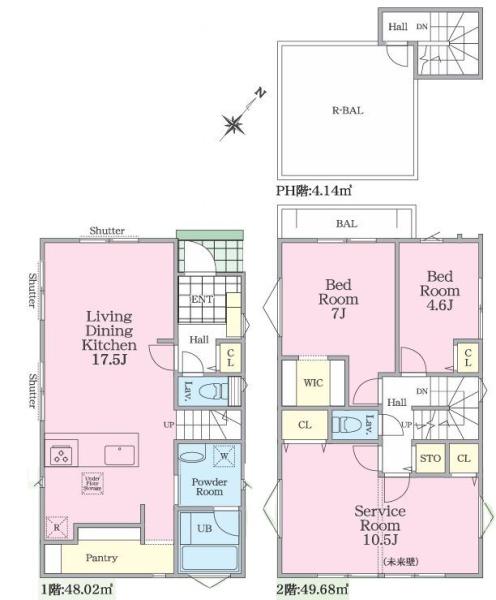 【1号棟】戸塚区新築戸建2台駐車可ルーバルWIC