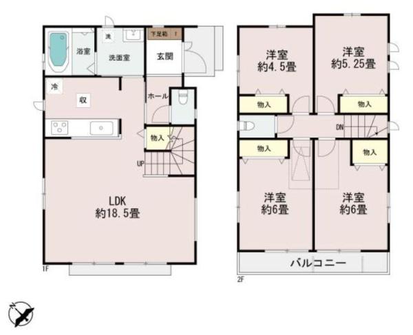 【1号棟】鶴見区新築戸建2台駐車可LDK18帖