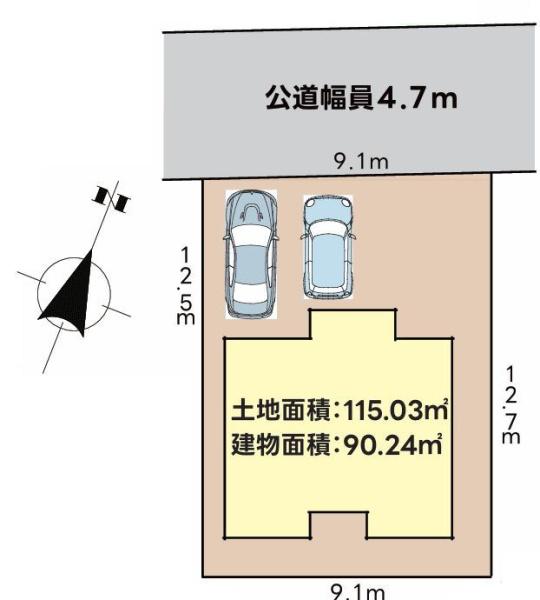 相模原市新築戸建2台駐車可SICWICウッドデッキ