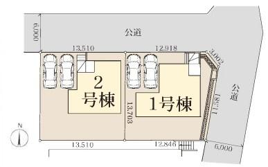 【1号棟】青葉区新築戸建　LDK19帖　角地　パントリー