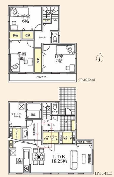 【1号棟】保土ケ谷区新築戸建2台駐車可庭ファミクロ