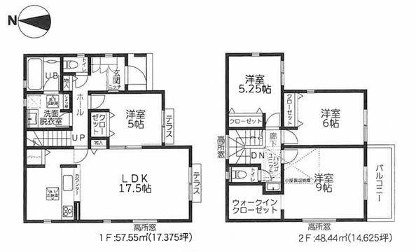 【3号棟】大和市新築戸建WIC2台駐車可パントリー