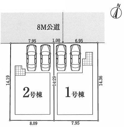 【2号棟】南区新築戸建2台駐車可グルニエLDK19帖