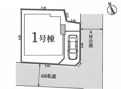 【1号棟】神奈川区新築戸建南向き角地LDK18帖