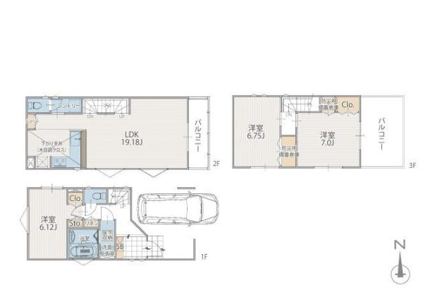 【14号棟】茅ヶ崎市新築戸建海まで徒10分LDK19帖