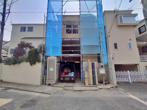 南区新築戸建坂無しビルトイン車庫カップボード