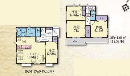 【扱ってない　3-H号棟】大和市新築戸建2台駐車可床暖房