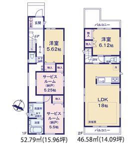 【2号棟】藤沢市新築戸建床暖房LDK18帖太陽光