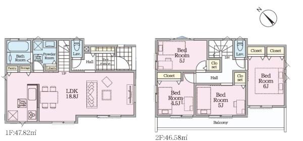 【1号棟】横須賀市新築戸建カースペ2台ワイドBL