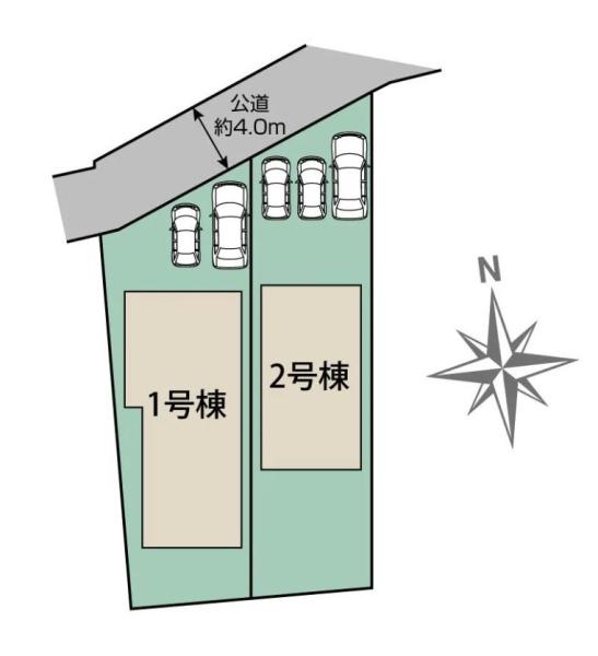 【2号棟】藤沢市新築戸建カースペ2台LDK20帖WIC
