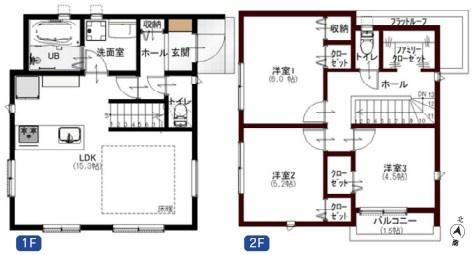 港南区新築戸建　床暖房　ファミクロ　リビング階段