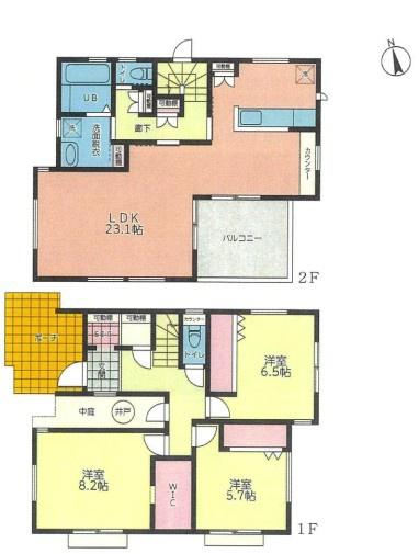 【A号棟】茅ヶ崎市新築戸建　LDK21帖　WIC　SIC