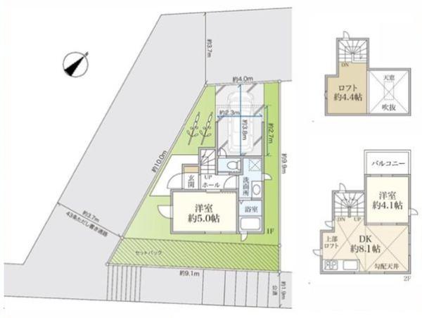 港南区新築戸建ビルトイン車庫角地吹抜け