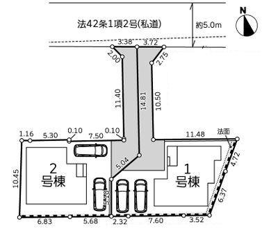 【2号棟】藤沢市新築戸建2台駐車可パントリー