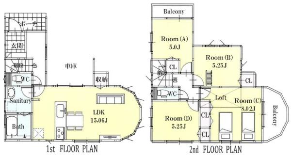泉区新築戸建ビルトイン車庫2駅利用可ロフト