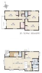 【6号棟】大和市新築戸建2台駐車可床暖房WIC