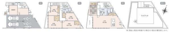 藤沢市新築戸建大型ガレージLDK31帖ウッドデッキ