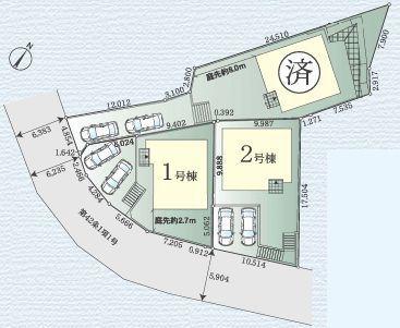 【1号棟】藤沢市新築戸建2台駐車可LDK21帖SIC