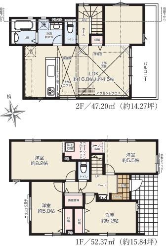 【3号棟】藤沢市新築戸建前面道路6ｍロフト