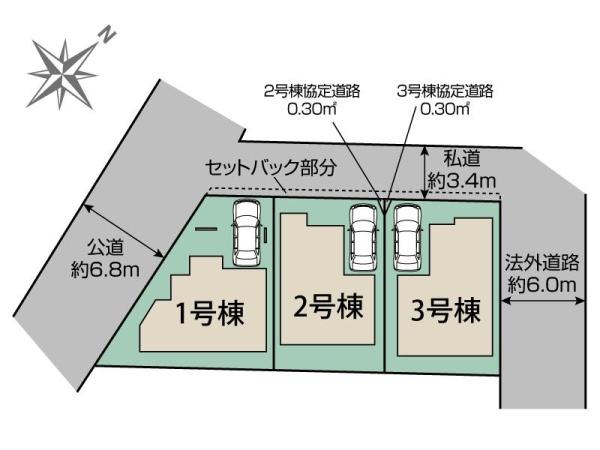【1号棟】宮前区新築戸建　LDK22帖　ロフト　WIC