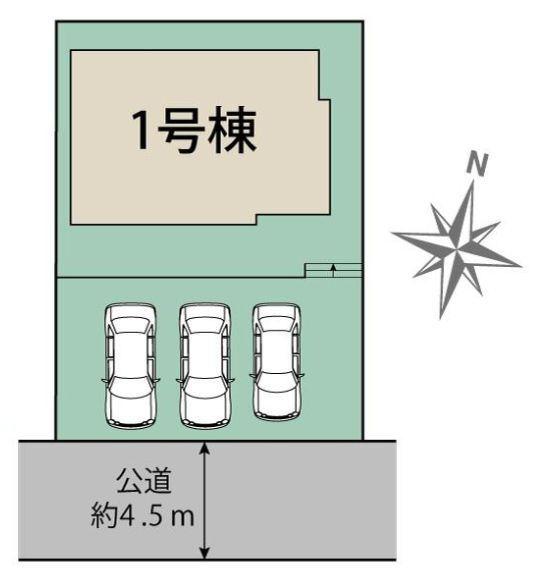 【1号棟】瀬谷区新築戸建3台駐車可和室吹抜け