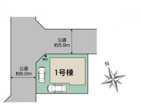【1号棟】藤沢市新築戸建2台駐車可LDK18帖WIC
