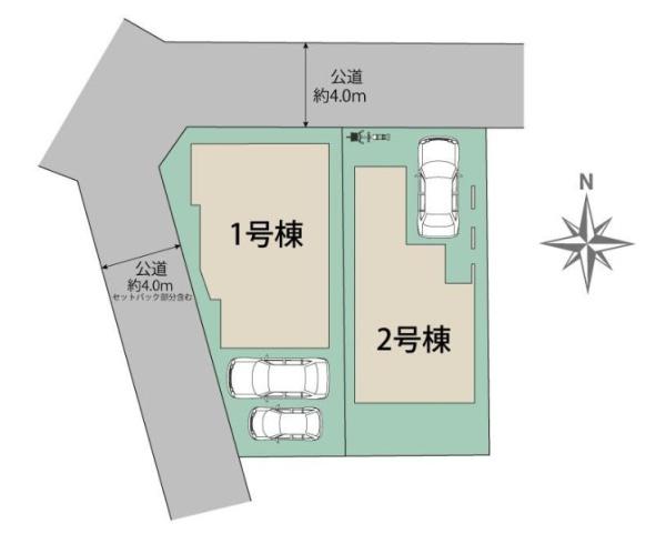 【2号棟】港南区新築戸建WIC和室ビルトイン車庫