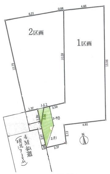【1区画】中原区売地　3駅3路線利用可　都市ガス