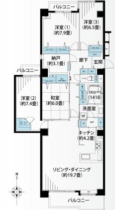 港北ファミールハイツ８号棟