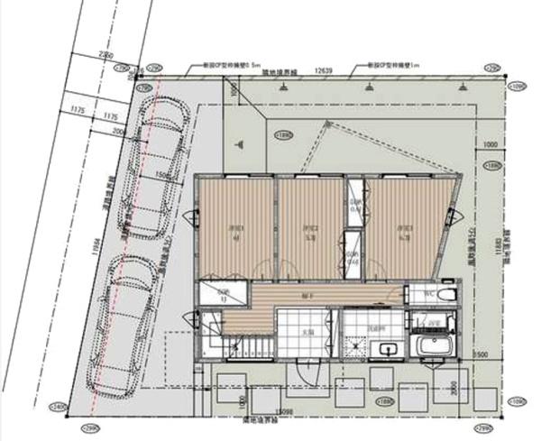 葉山町新築戸建LDK25帖デッキバルコニーカースペ2台