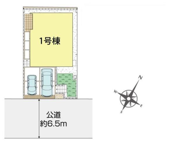 【1号棟】横須賀市新築戸建2台駐車可能和室吹抜け