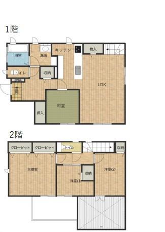 大和市中古戸建　床暖房　和室　お庭