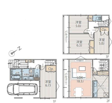 【2号棟】宮前区中古戸建　LDK18帖　パントリー