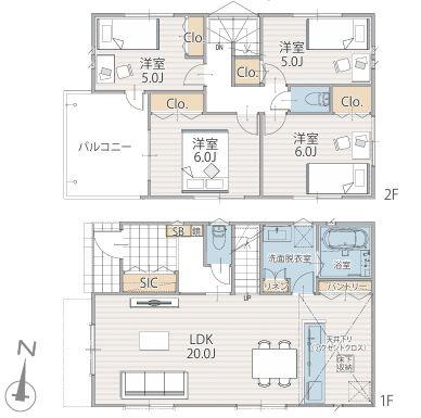 【5号棟】旭区新築戸建2台駐車可SICパントリー