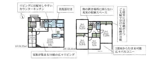 【1号棟】緑区新築戸建　2台駐車可　畳コーナー