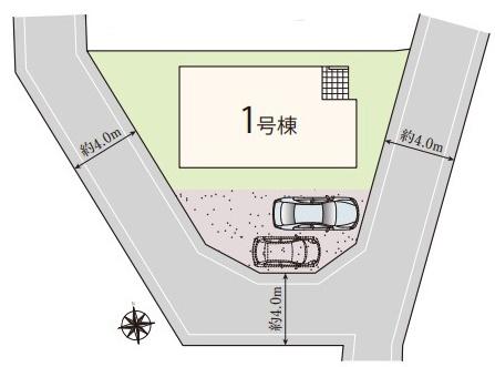 【1号棟】都筑区新築戸建　LDK21帖　角地　2台駐車可