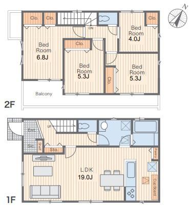 【1号棟】藤沢市新築戸建　LDK19帖　パントリー