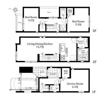 【10号棟】都筑区新築戸建ビルトイン車庫